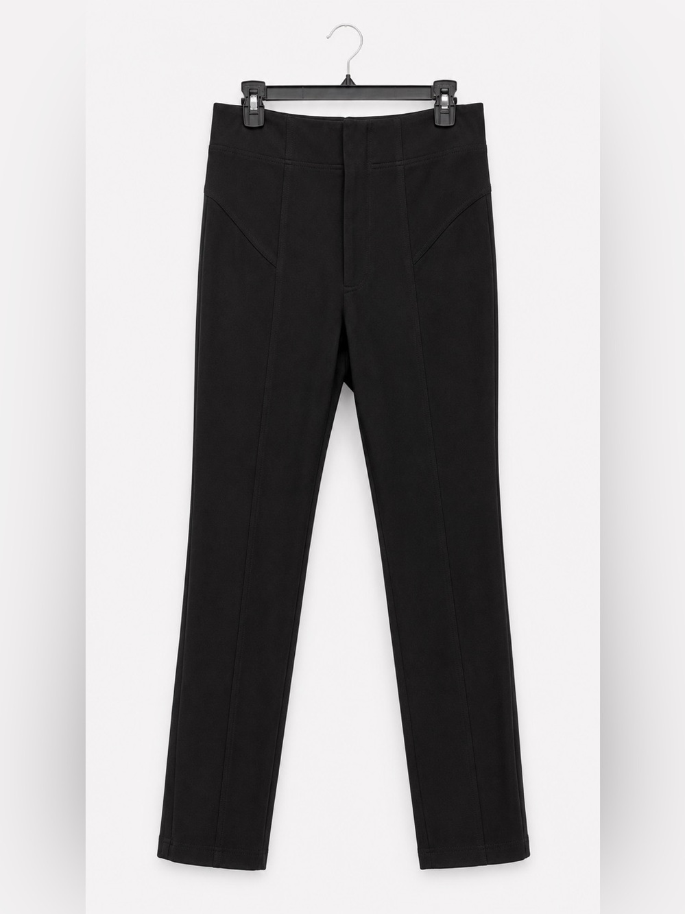 Free People Black Structured Ankle Leggings Zip Fly Hook & Eye Pants XS